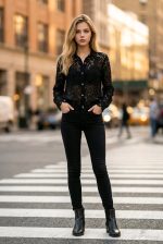 Dantel gömlek - Görsel 3